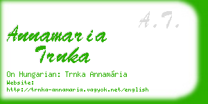 annamaria trnka business card